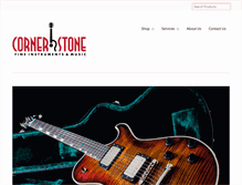 Tablet Screenshot of cornerstoneguitars.com